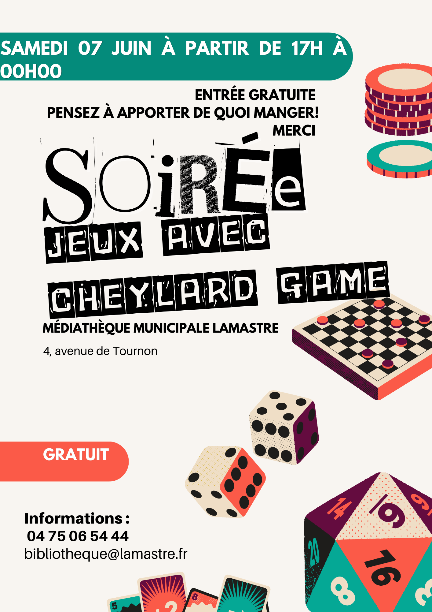 Affiche Soirée Jeux Lamastre 7juin25
